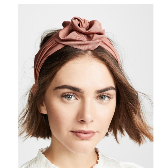 Jennifer Behr Rosamund Headband Terra Cotta